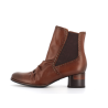 Bottine marron en cuir